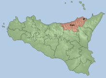 Locator map of Patti