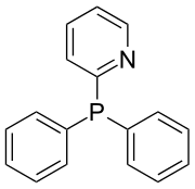 Skeletal formula of diphenyl-2-pyridylphosphine