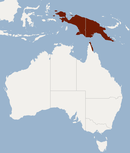 New Guinea and the northern coast of Queensland