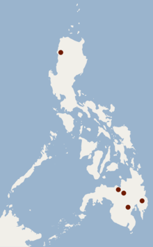 Luzon and Mindanao islands in the Philippines