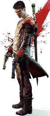 Dante, with a gun in each hand