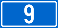 Croatian D9 road shield