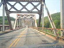Driving along the fourth span of the Barryville&ndash;Shohola