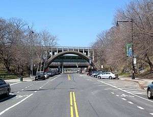 North end approaching the Henry Hudson Parkway