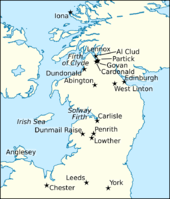 Map of northern Britain