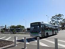 Bus with destination board reading: Perth City Elizabeth Quay 661
