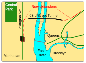 Map of East Side Access