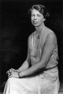 Eleanor Roosevelt, wife of President Franklin D. Roosevelt, pictured in 1932. She was a strong supporter of women’s rights, and an outspoken advocate for the rights of women to serve in the U.S. military.