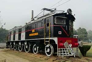 Preserved black electric locomotive