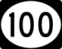 Delaware Route 100 marker