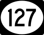 Vermont Route 127 marker
