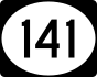 Delaware Route 141 marker