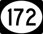 Mississippi Highway 172 marker