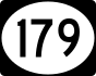 Route 179 marker