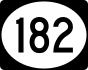 Mississippi Highway 182 marker