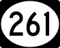 Delaware Route 261 marker