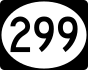 Delaware Route 299 marker