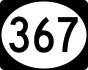 Mississippi Highway 367 marker