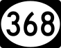 Mississippi Highway 368 marker