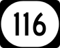 Kentucky Route 116 marker