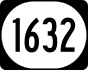 Kentucky Route 1632 marker