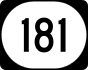Kentucky Route 181 marker