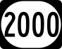 Kentucky Route 2000 marker