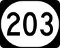Kentucky Route 203 marker