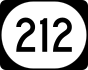 Iowa Highway 212 marker