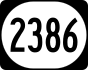 Kentucky Route 2386 marker
