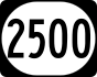 Kentucky Route 2500 marker