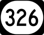 Kentucky Route 326 marker