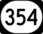 Kentucky Route 354 marker