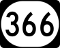 Kentucky Route 366 marker