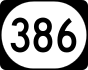 Kentucky Route 386 marker