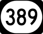 Kentucky Route 389 marker