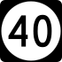 Kentucky Route 40 marker