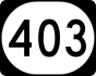 Kentucky Route 403 marker