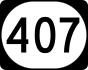 Kentucky Route 407 marker