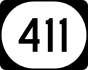 Kentucky Route 411 marker