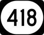Kentucky Route 418 marker