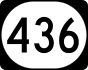 Kentucky Route 436 marker