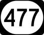 Kentucky Route 477 marker