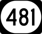 Kentucky Route 481 marker