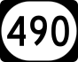 Kentucky Route 490 marker