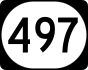 Kentucky Route 497 marker