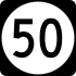 Mississippi Highway 50 marker
