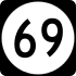 Mississippi Highway 69 marker