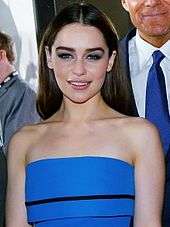 Emilia Clarke at the premiere of the third season of Game of Thrones in 2013