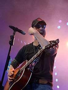 Photo of Eric Church on stage